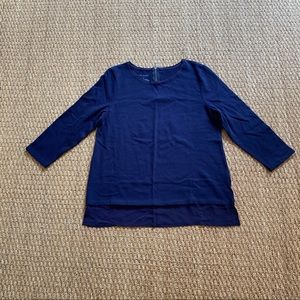 Talbots navy top size medium NWOT